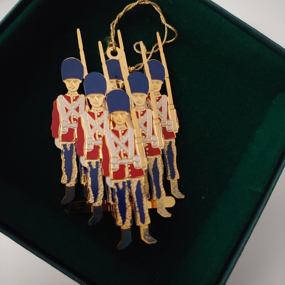 baldwin brass Holiday Vintage Baldwin Brass Toy Soldiers Ornament